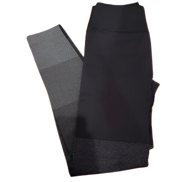 Lululemon Black and Silver Sparkle Ebb to Street TightLeggings Size 6 25’ - Picture 2 of 7